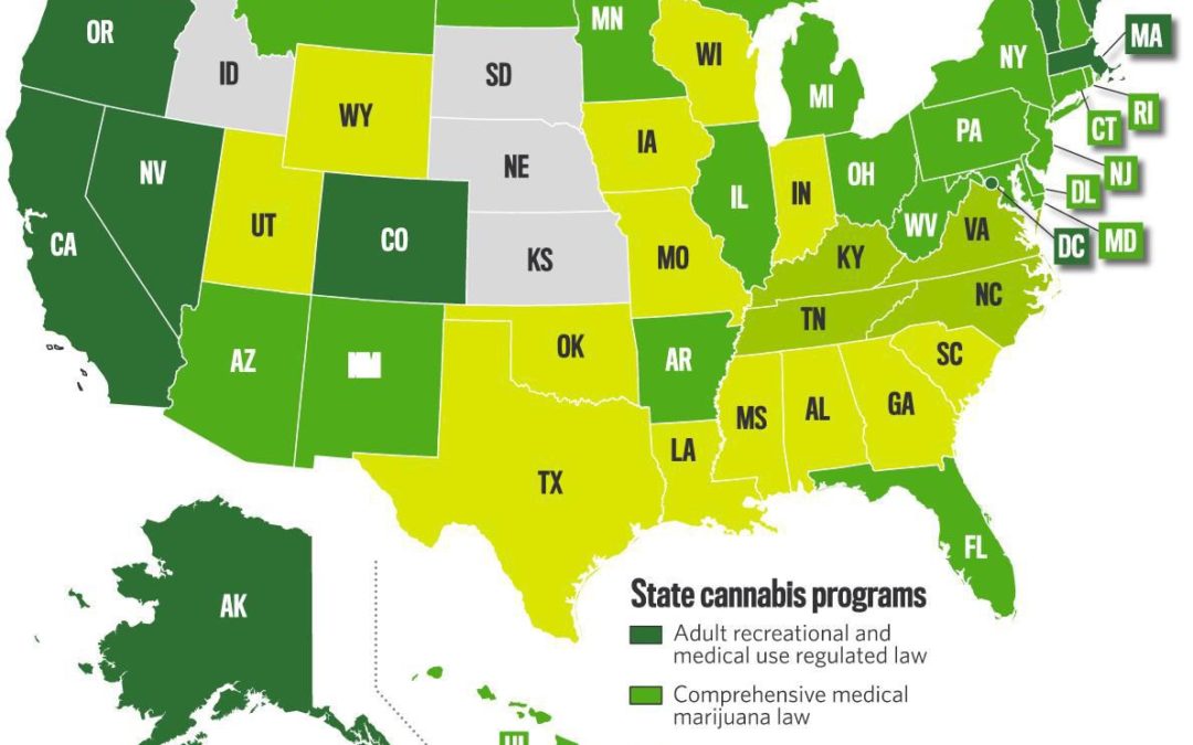 Crashes Rise in First States to Begin Legalized Retail Sales of Recreational Marijuana